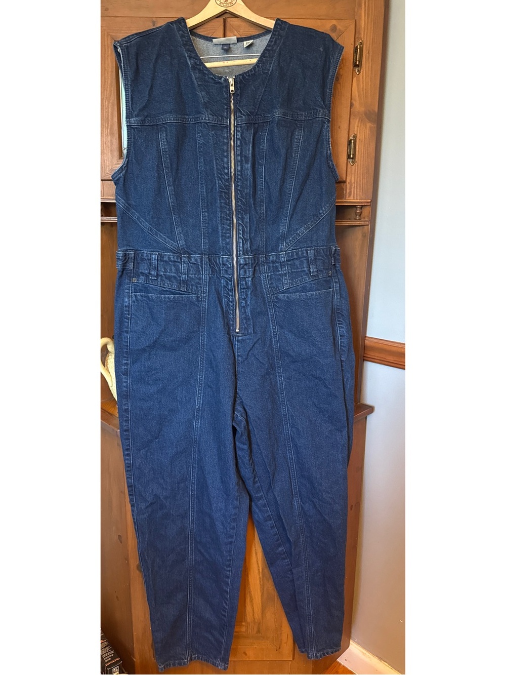 Universal Thread Tailored Denim Jumpsuit - Dark Wash 16